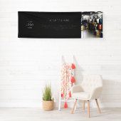 Zwarte Logo | Moderne professionele foto 8' Busine Spandoek (Insitu)