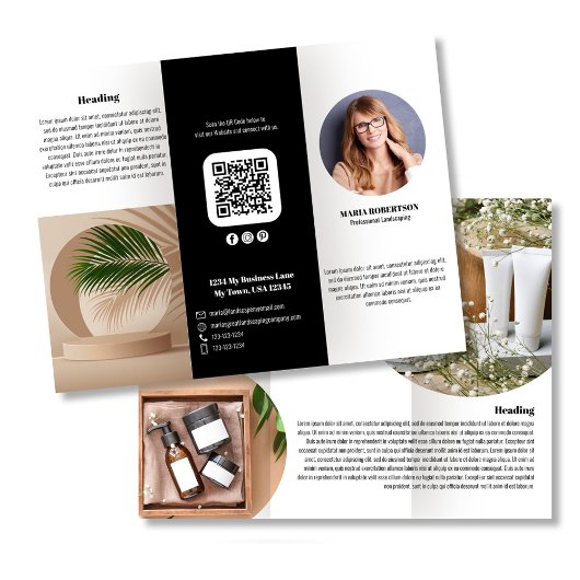 Zwarte Logo of Foto Zakelijke Brochure