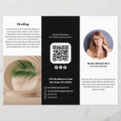 Zwarte Logo of Foto Zakelijke Brochure (Voorkant)