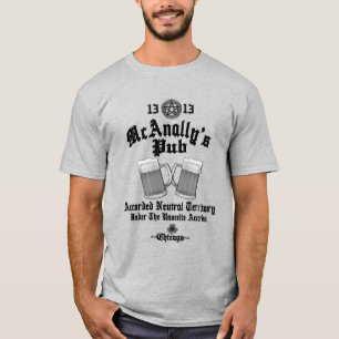 Zwarte logo van McAnally's Pub T-shirt
