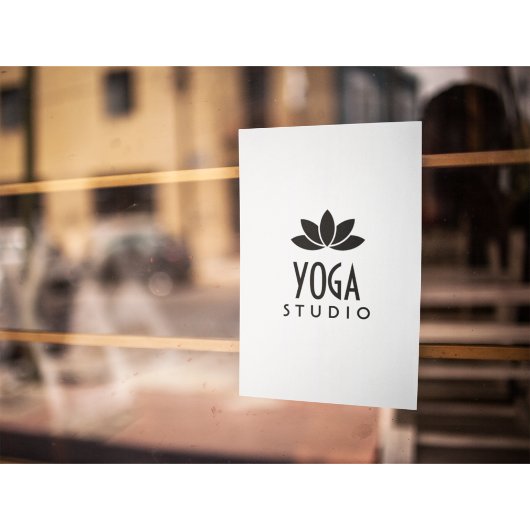 Zwarte Lotus Bloem Flyer