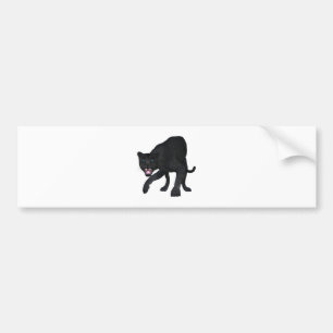 Zwarte luipaard bumpersticker