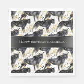 Zwarte luipaarden servet (Voorkant)