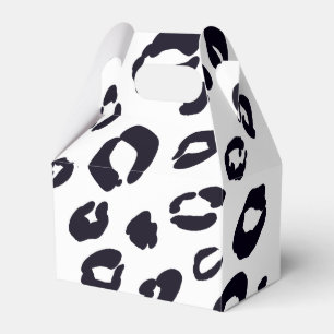 Zwarte Luipaardprint Feest Favoriet Dozen Bedankdoosjes