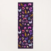 Zwarte luipvlinder yogamat (Achterkant)