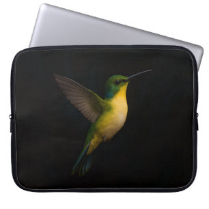 Zwarte Luxe Laptophoes, Vliegende Vogel Laptop Sleeve