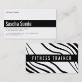 Zwarte luxe visitekaartje (Voorkant / Achterkant)