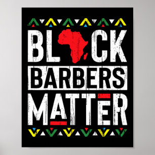 Zwarte Maand Barbers Probleem Geschiedenis Afrikaa Poster
