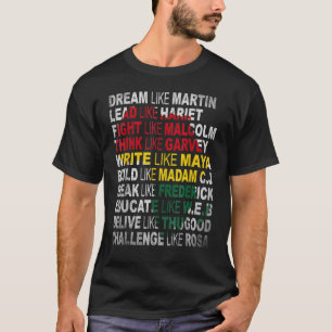 Zwarte Maand Geschiedenis Maand Afrikaanse Amerika T-shirt