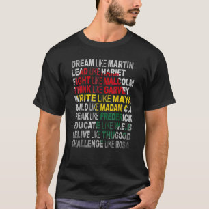 Zwarte Maand Geschiedenis Maand Afrikaanse Amerika T-shirt