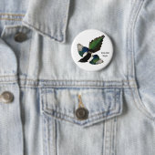 Zwarte Maart, Audubon, Amerikaanse Birder, Ronde Button 5,7 Cm (In situ)