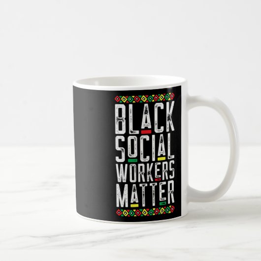 Zwarte maatschappelijk werkers probleem Afro-Ameri Koffiemok (Rechts)