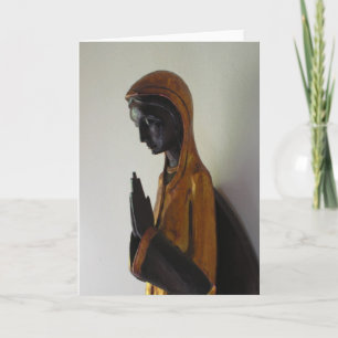 Zwarte Madonna aan het bidden Kaart