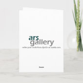 Zwarte Madonna met kind Feestdagen Kaart (Achterkant)