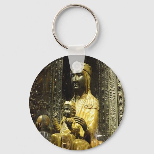 zwarte madonna montserrat sleutelhanger (Voorkant)