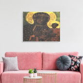 Zwarte Madonna van breznichar Canvas Afdruk (Insitu (Woonkamer))