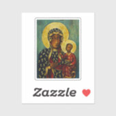 Zwarte Madonna van Częstochowa Sticker (Vel)