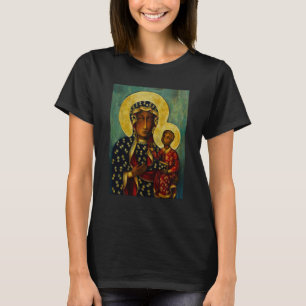Zwarte Madonna van Częstochowa T-shirt