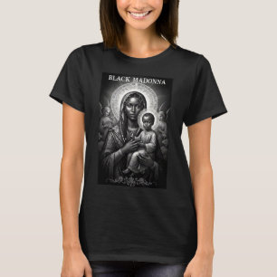 Zwarte Madonna Zwarte Moeder En Kind Christelijk Z T-shirt