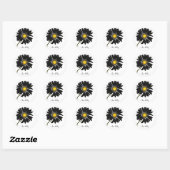 zwarte maffia ronde sticker (Vel)