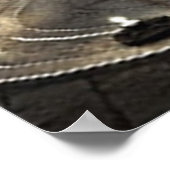 Zwarte magische heks poster (Hoek)