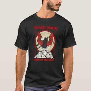 Zwarte magische vloek van de nacht t-shirt