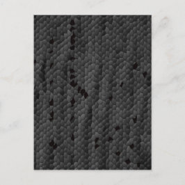 Zwarte Mamba in afbeelding, Art Briefkaart