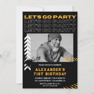 Zwarte mannen Laten we naar het feest gaan 71e ver Kaart