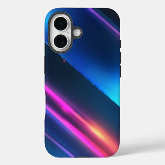 Zwarte marine donkerkobaltblauw abstract Case-Mate iPhone case (Achterkant)