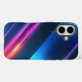 Zwarte marine donkerkobaltblauw abstract Case-Mate iPhone case (Achterkant (horizontaal))