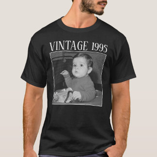 Zwarte markt vintage verjaardagsfoto familie 2B1 T-shirt