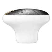 Zwarte marmer Agate Keramische Knop (Zijkant)