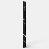 Zwarte Marmer Case-Mate iPhone Case (Achterkant/links)