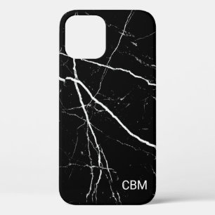 Zwarte Marmer iPhone 12 Pro Hoesje