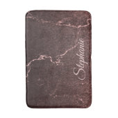 Zwarte marmer en glitter badmat (Voorkant Verticaal)