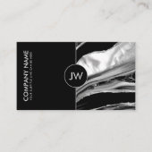Zwarte marmer en moeder van Pearl Visitekaartje (Voorkant)