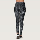 Zwarte marmer leggings (Achterkant)