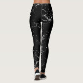 Zwarte marmer leggings (Achterkant)