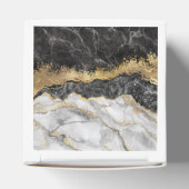 Zwarte marmer met Gold  Bedankdoosjes (Bovenkant)