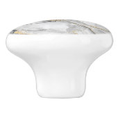 Zwarte marmer met Gold Keramische Knop (Zijkant)