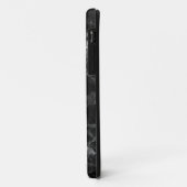 Zwarte marmer met grijze racks Case-Mate iPhone case (Achterkant/links)