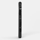 Zwarte marmer met grijze racks Case-Mate iPhone case (Achterkant/rechts)