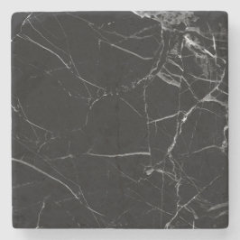 Zwarte marmer onderzetter