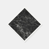 Zwarte marmer Stone Servet (Hoek)