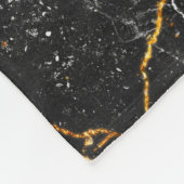 Zwarte marmer texture background, natuurlijk marme fleece deken (Hoek)