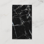 zwarte marmer visitekaartje (Achterkant)