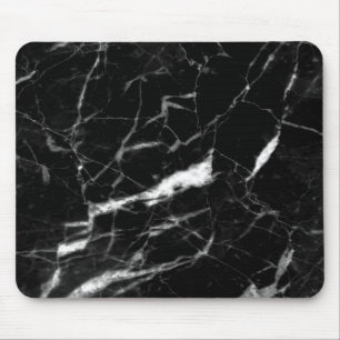 Zwarte Marmeren Kleur Mousepad, Marmeren Kleur Muismat