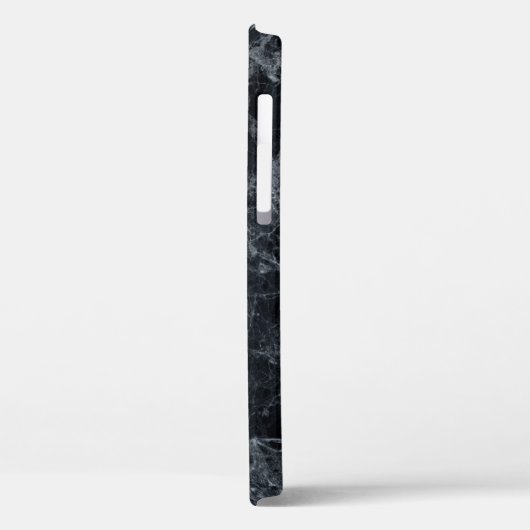 Zwarte marmertextuur Case-Mate iPhone case (Achterkant / Links)