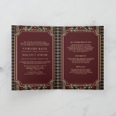 Zwarte Maroon Rode Ikat All in One Sikh Huwelijk (Binnen)