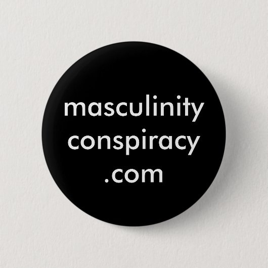 zwarte masculinitycompracy.com-toets ronde button 5,7 cm (Voorkant)